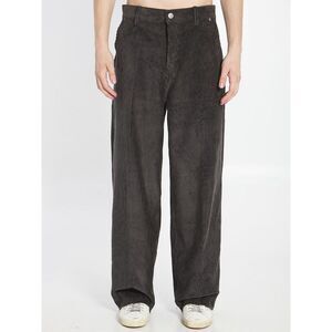 AMI PARIS Pleated Wide Leg Trousers Men GREY Pants